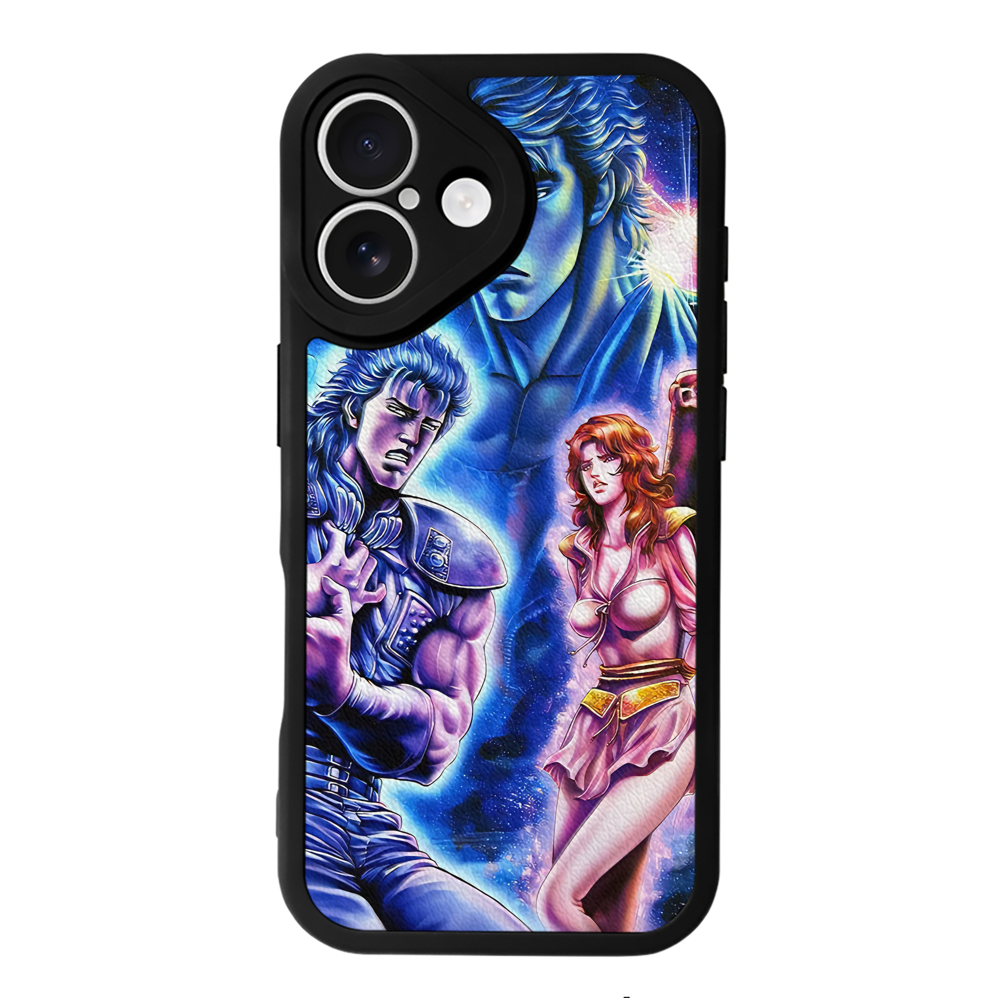 （画像用） 北斗の拳 Fist of the North Star 【iPhone 16シリーズ対応】シリコンスマホケース（レザー調） 材質：シリコン